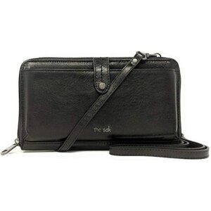 The Sak 3-In-1 Genuine Leather Phone Wallet (Black)